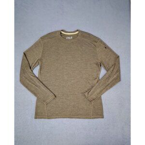 Smartwool Men's Merino 250 Base Layer Crew Pullover (XL) Green Brown Long Sleeve